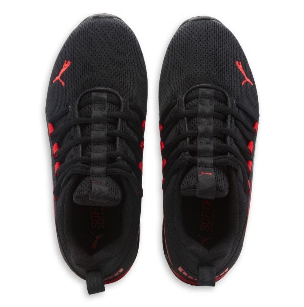 Puma Black and Red Axelion Big Boys Training Shoes